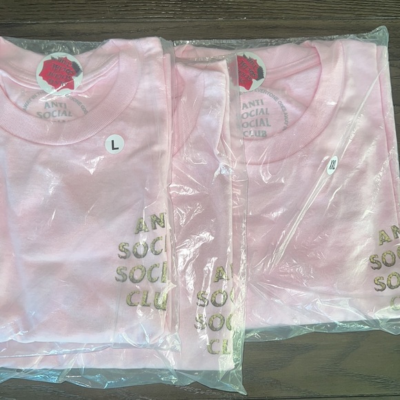 “Good Wood" NWT - ANTI SOCIAL SOCIAL CLUB PINK T-SHIRT SIZE L, XL, XXL - Picture 3 of 3